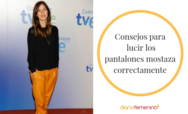 Pantalon mostaza 2024 mujer 2019